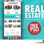 Real Estate E-mailer Template PSD