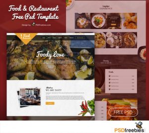 Food and Restaurant Free PSD Template