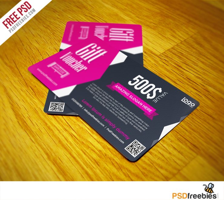 Gift Voucher Coupon Free PSD Template