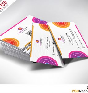 Creative and Colorfull Business Card Free PSD
