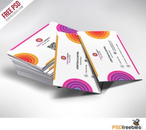 Creative and Colorfull Business Card Free PSD