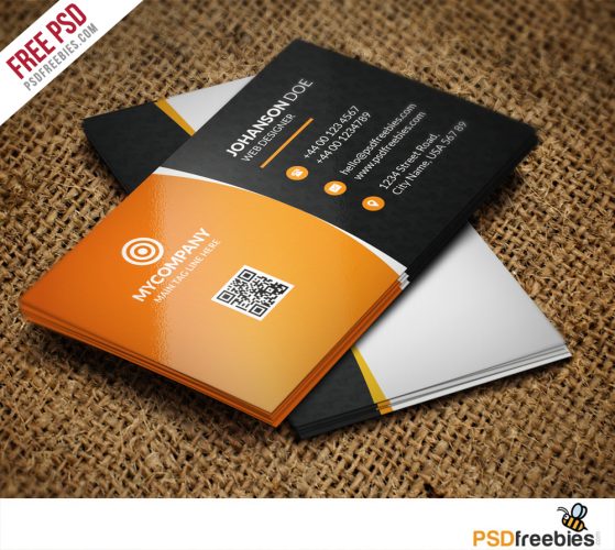 Corporate Business card Bundle Free PSD | PSDFreebies.com