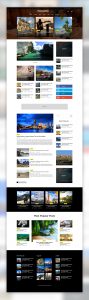 Travel Blog or Magazine Free PSD Template