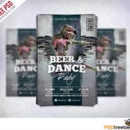 Dance Party  Flyer Template Free PSD
