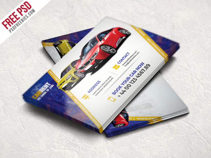 Car Dealer Business Card Template Free PSD