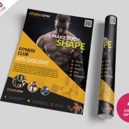 Health and Fitness Flyer Bundle Free PSD