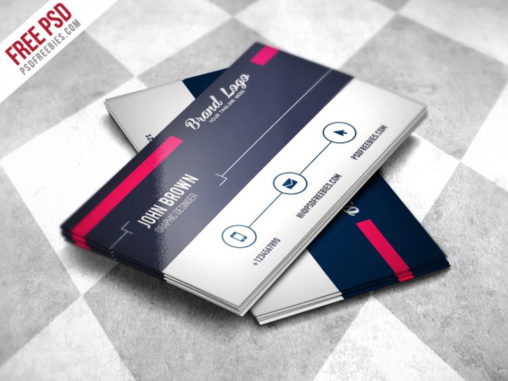Modern Business card Design Template Free PSD