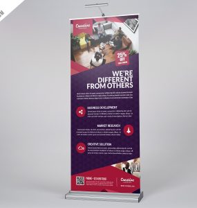 Multipurpose Corporate Roll-Up Banner Free PSD
