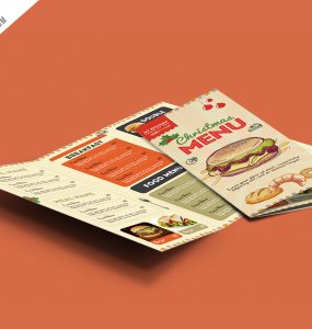 Retro Restaurant Food Menu Brochure Free PSD