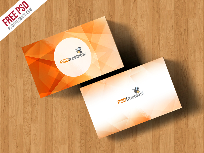 Download Simple Business Card Mockup Free Psd Psdfreebies Com Yellowimages Mockups
