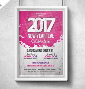 New Year Eve Party Flyer PSD