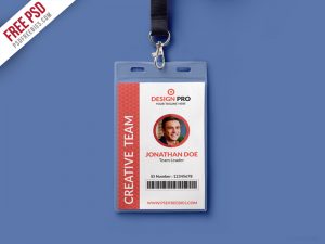 Office Identity Card Template PSD