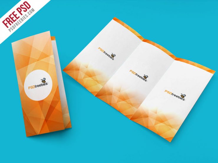 Tri-Fold Brochure Mockup PSD Template