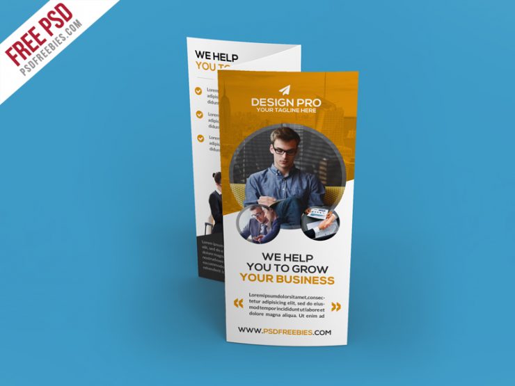 Corporate Trifold Brochure Template Free PSD