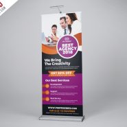 Professional Agency Roll-Up Banner PSD Template