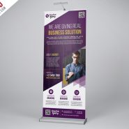 Creative Agency Roll-Up Banner PSD Template