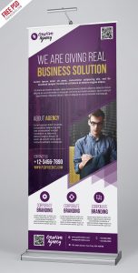 Creative Agency Roll-Up Banner PSD Template