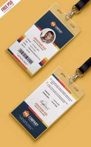 Creative Office Identity Card Template PSD