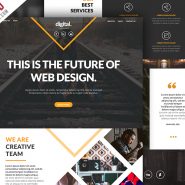 Businesses and Agencies Website Template PSD