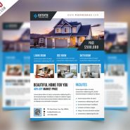 Clean Real Estate Flyer Template PSD