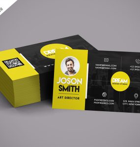Creative Design Studio Business Card Template PSD