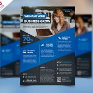 Digital Agency Advertising Flyer PSD Template