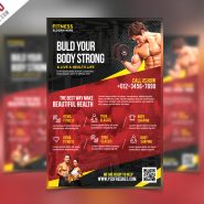 Fitness and Gym Flyer PSD Template
