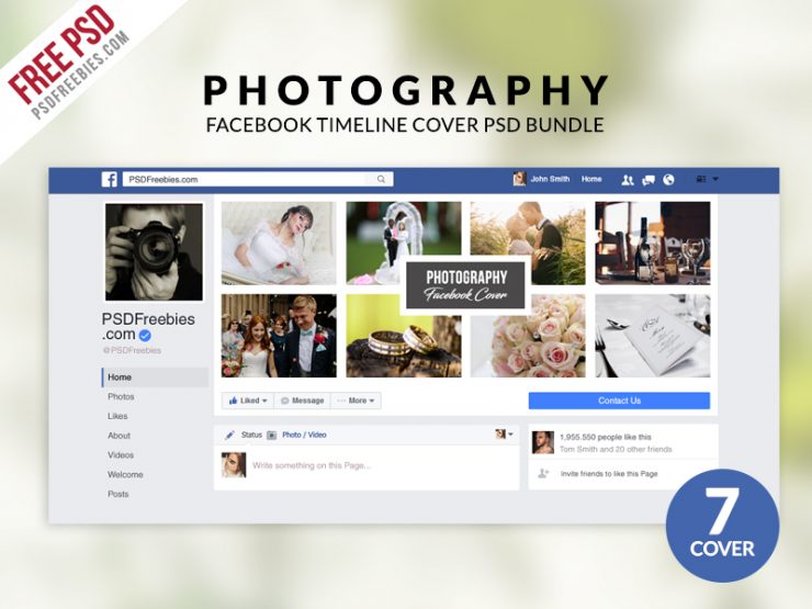 Photography Facebook Timeline Cover PSD Bundle