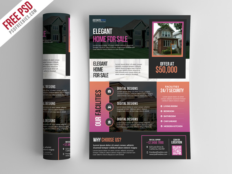 Real Estate Flyer Template PSD
