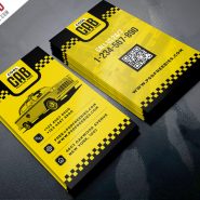 Taxi Cab Service Business Card Template PSD