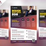 Conference Announcement Flyer PSD Template