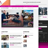 Multipurpose Magazine Blog Web Template Free PSD