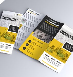 Multipurpose Tri-fold Brochure PSD Template