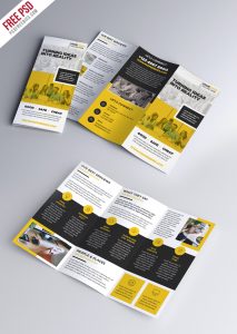 Multipurpose Tri-fold Brochure PSD Template