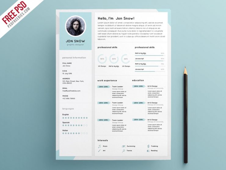 3 Pages Clean Resume Cv Template Resume Design Template Cv Template