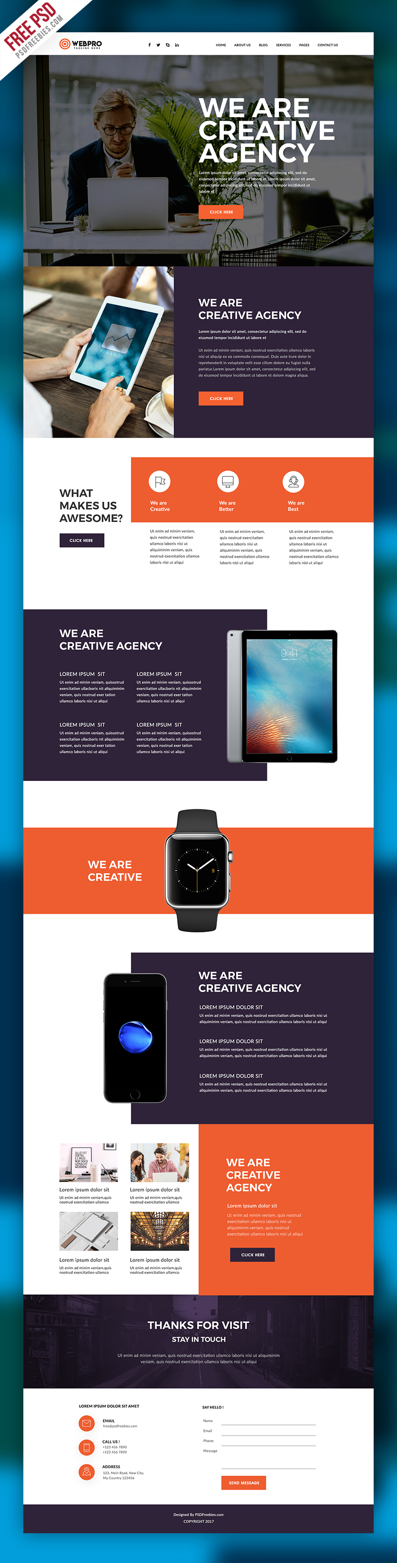 photoshop website templates psd free download