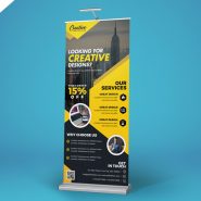 Corporate Roll Up Banner Free PSD