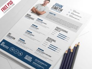 Creative Resume CV PSD Template