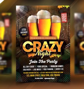 Free Club Party Flyer PSD Template