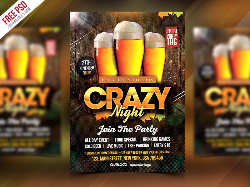Free Club Party Flyer Psd Template Psdfreebies Com
