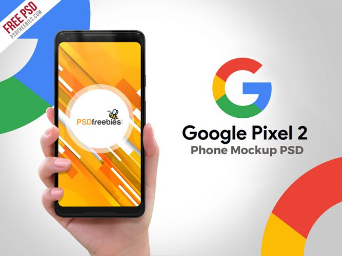 Download Google Pixel 2 Phone PSD Mockup | PSDFreebies.com