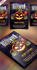 Free Halloween Party Flyer PSD