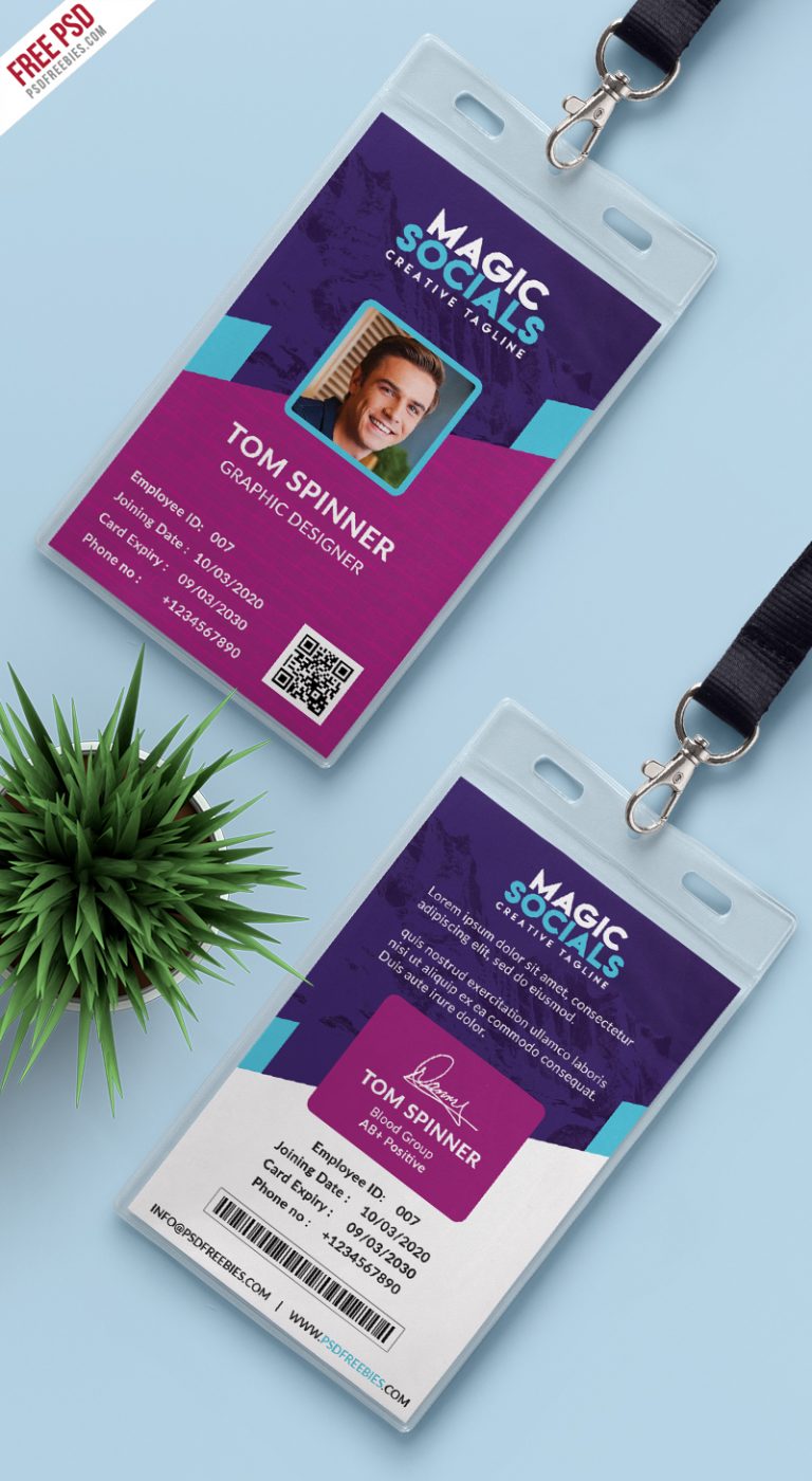 Office Identity Card Free PSD | PSDFreebies.com