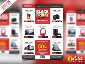 Black Friday Sale Flyer PSD Bundle