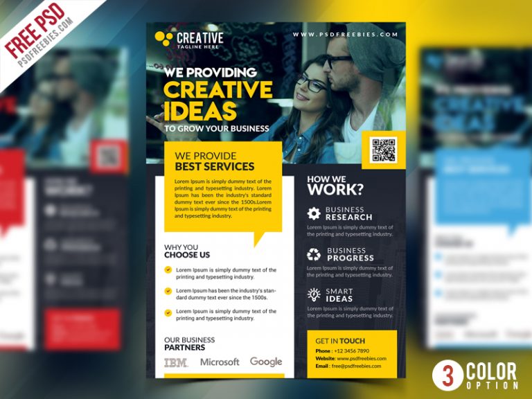 Corporate Business Promotional Flyer PSD Bundle | PSDFreebies.com