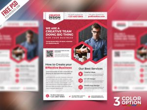 Free Business Promotional Flyer PSD Bundle