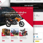 Motorcycle Expedition Company Website PSD