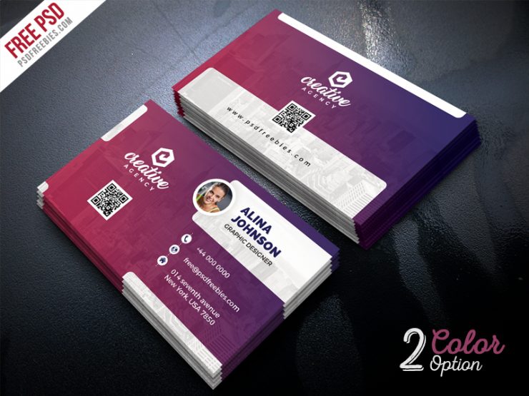 Creative Business Card Template PSD Set