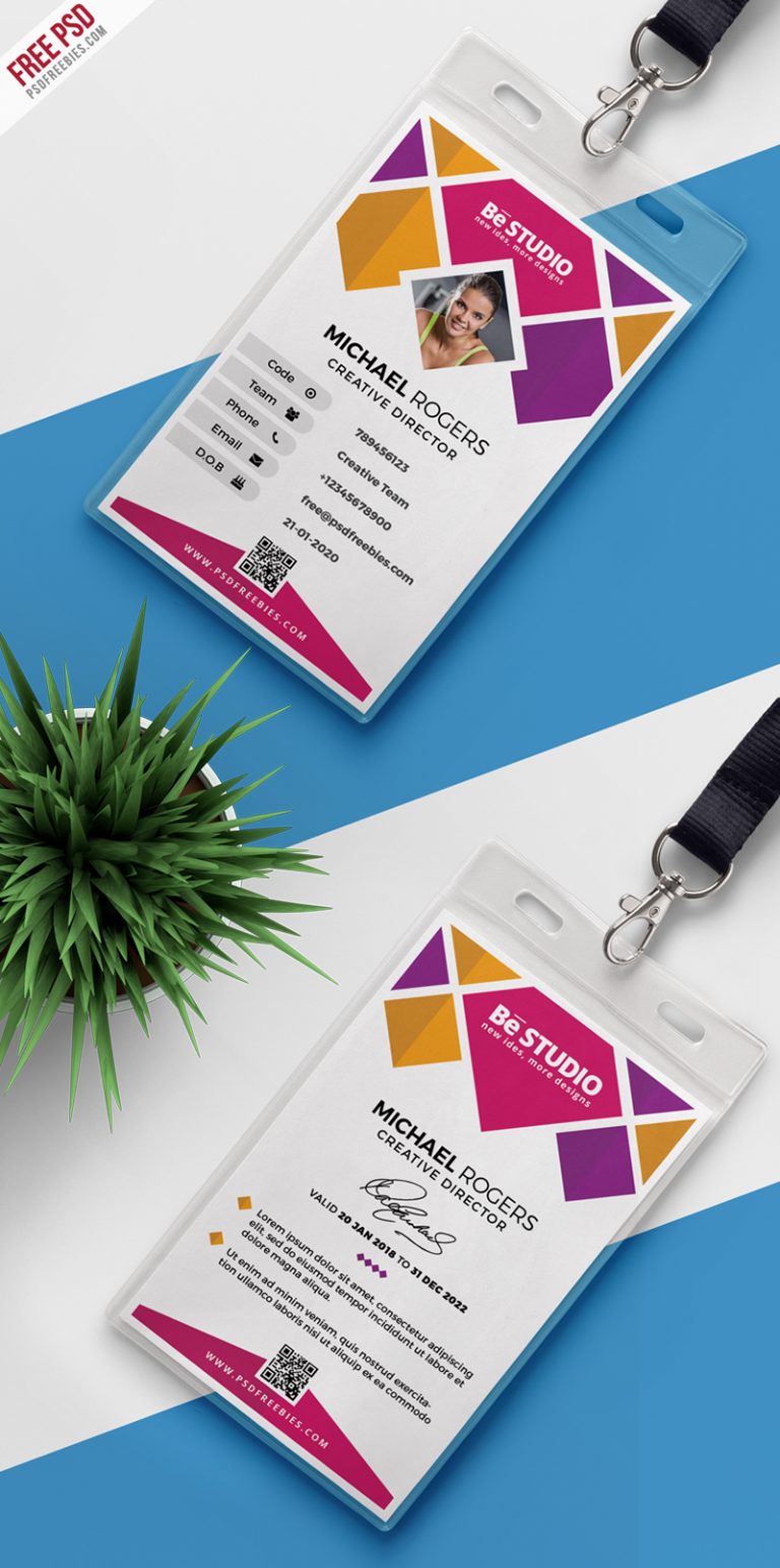 Creative Office Identity Card Psd 2153