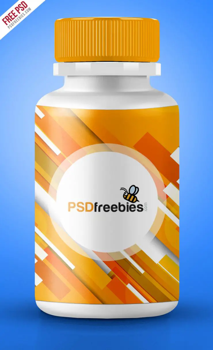 Download Pills Bottle Mockup Free PSD | PSDFreebies.com